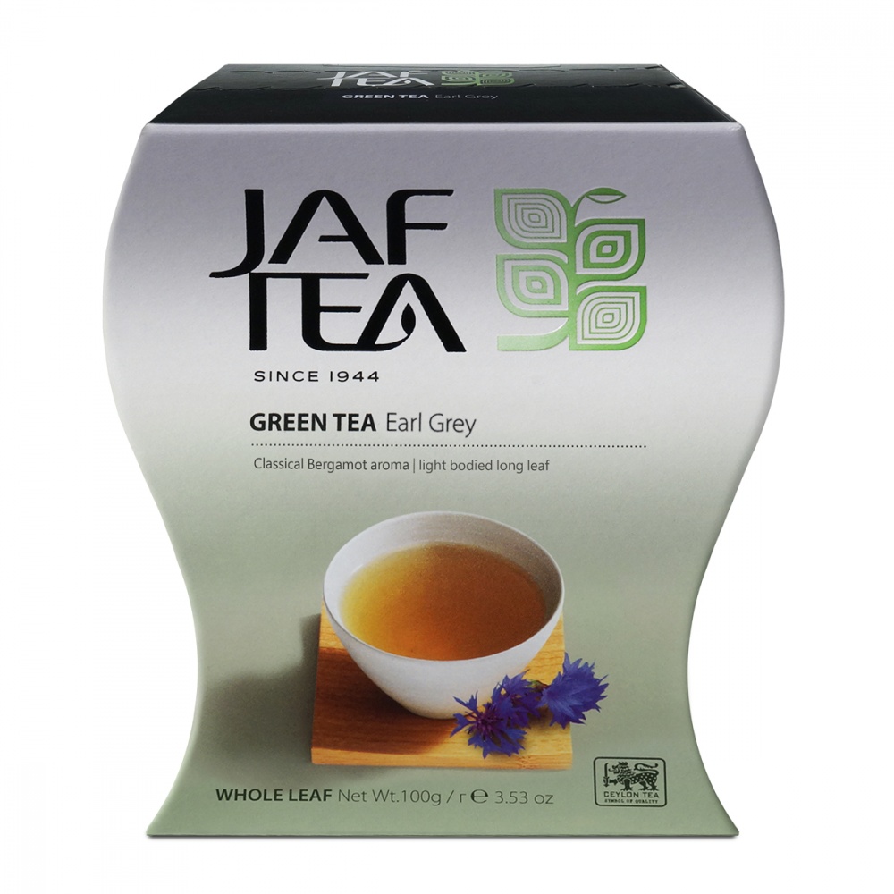 Чай Jaf Tea Earl Grey зеленый с бергамотом 100 г