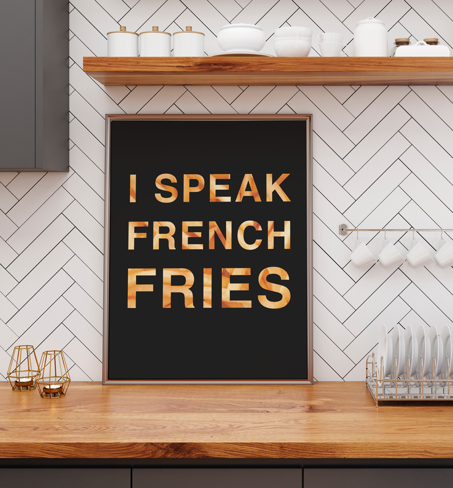 

Постер French fries 60х90 в рамке