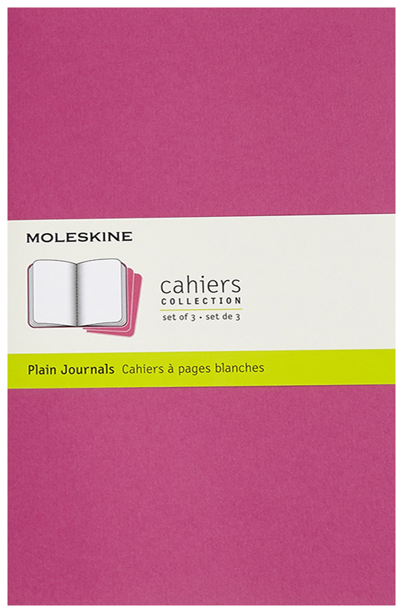 

Блокнот Moleskine Cahier journal Large, 40 листов, в линейку, 13 х 21 см, розовый неон