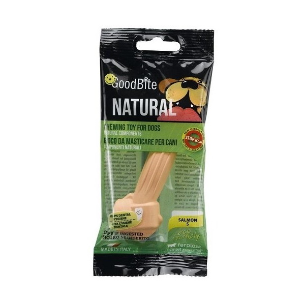 

Игрушка-кость Ferplast Goodbite Natural Bag съедобная для собак, лосось, 8,2 см