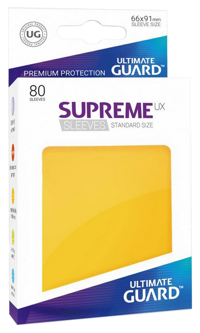 Протекторы Ultimate Guard, желтые Supreme UX Sleeves Standard Size Yellow