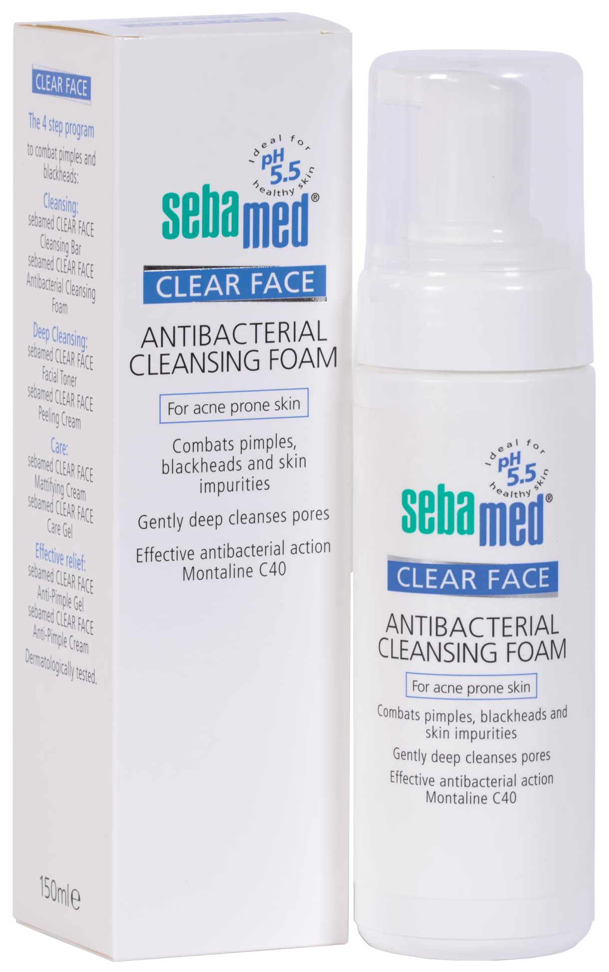 

Пенка для умывания Sebamed Antibacterial Cleansing Foam 150 мл