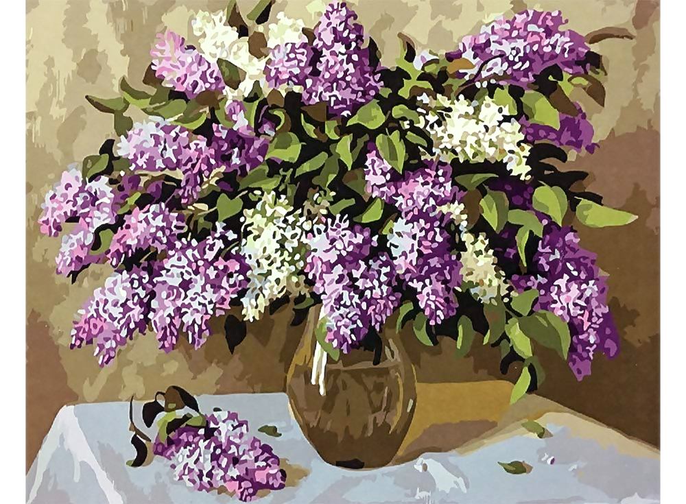 

Картина по номерам Paintboy Сирень, 40x50, Сирень