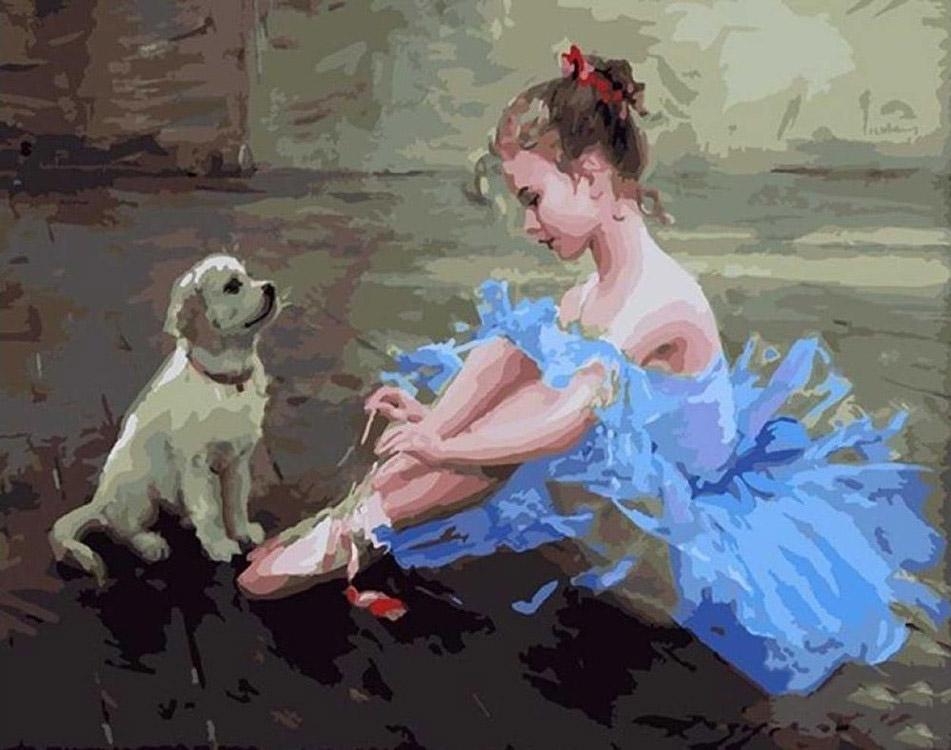 

Картина по номерам Molly Маленькая балерина, 40x50, Маленькая балерина