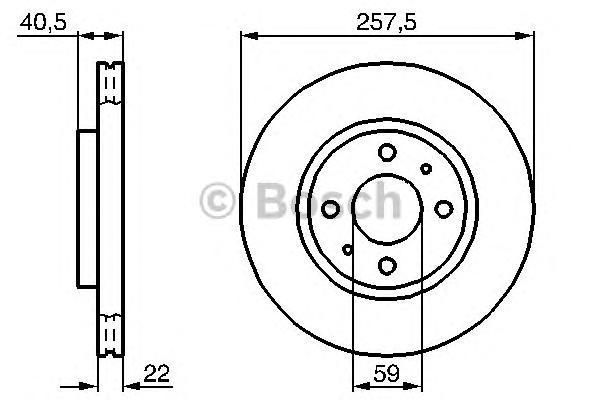 фото Тормозной диск bosch 0986478639