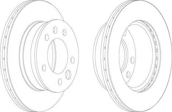 фото Тормозной диск ferodo fcr228a