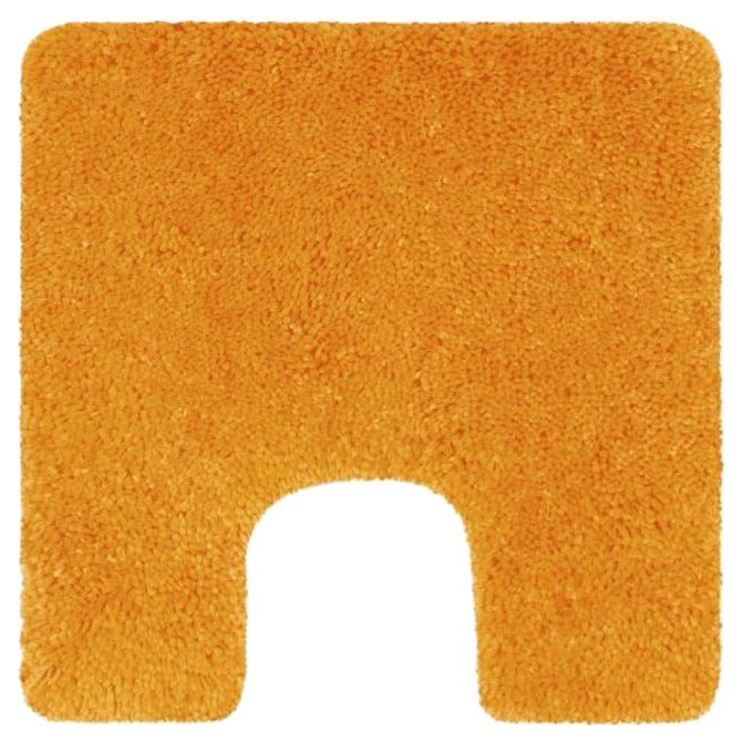фото Коврик для туалета spirella highland оранжевый 55 x 55 см