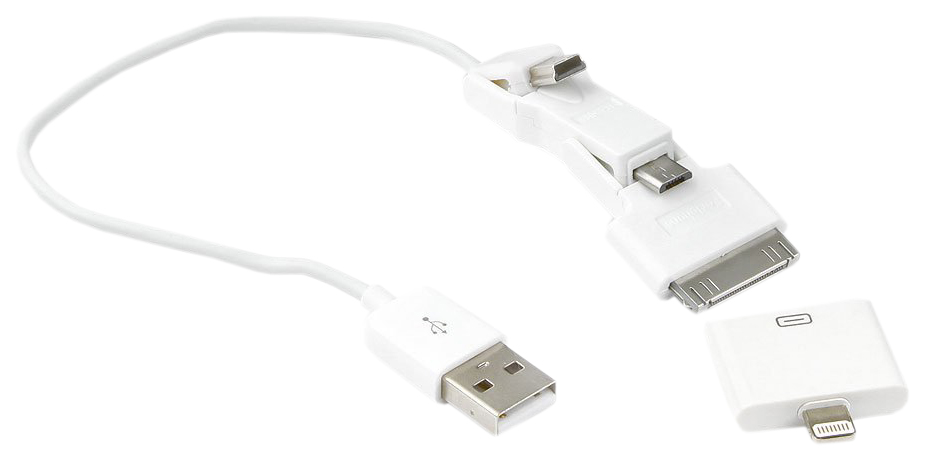 

Кабель Gembird Apple 30-pin, Lightning 0,2м White, a-usbto14b