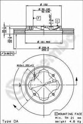 фото Тормозной диск brembo 09529014