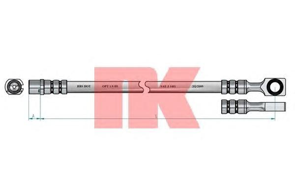 фото Шланг тормозной системы nk 853653