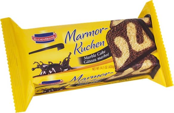 

Кекс Kuchen Meister мраморный из сдобного теста 400 г, индивидуальная упаковка