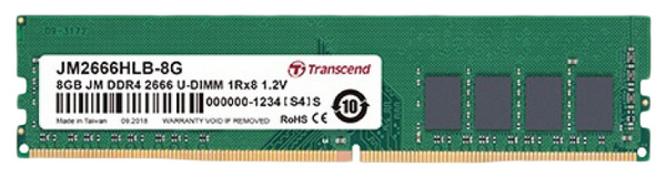 

Оперативная память Transcend 4Gb DDR4 2666MHz (JM2666HLH-4G), JetRam