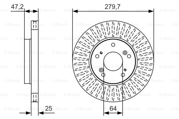 фото Тормозной диск bosch 0986479b01