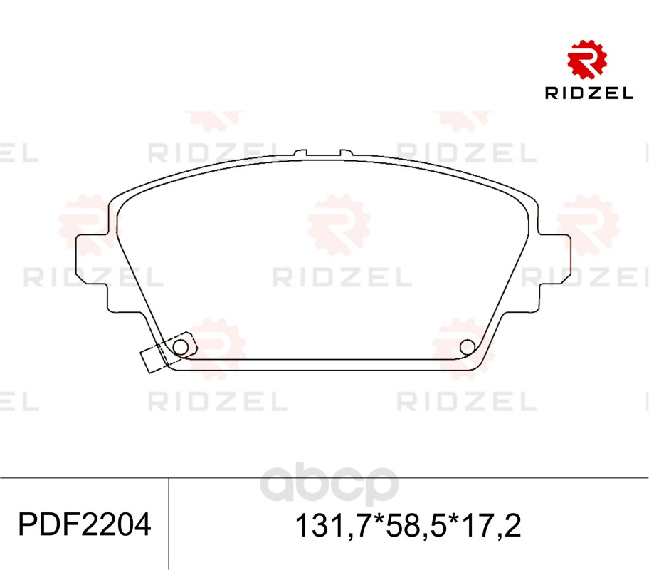 

Комплект тормозных колодок RIDZEL PDF2204