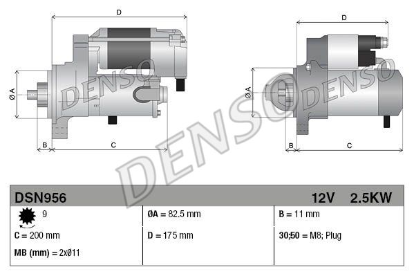 

Стартер Denso Denso DSN956