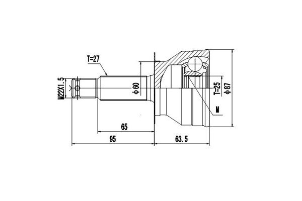 

Шрус DYNAMATRIX DCV839104