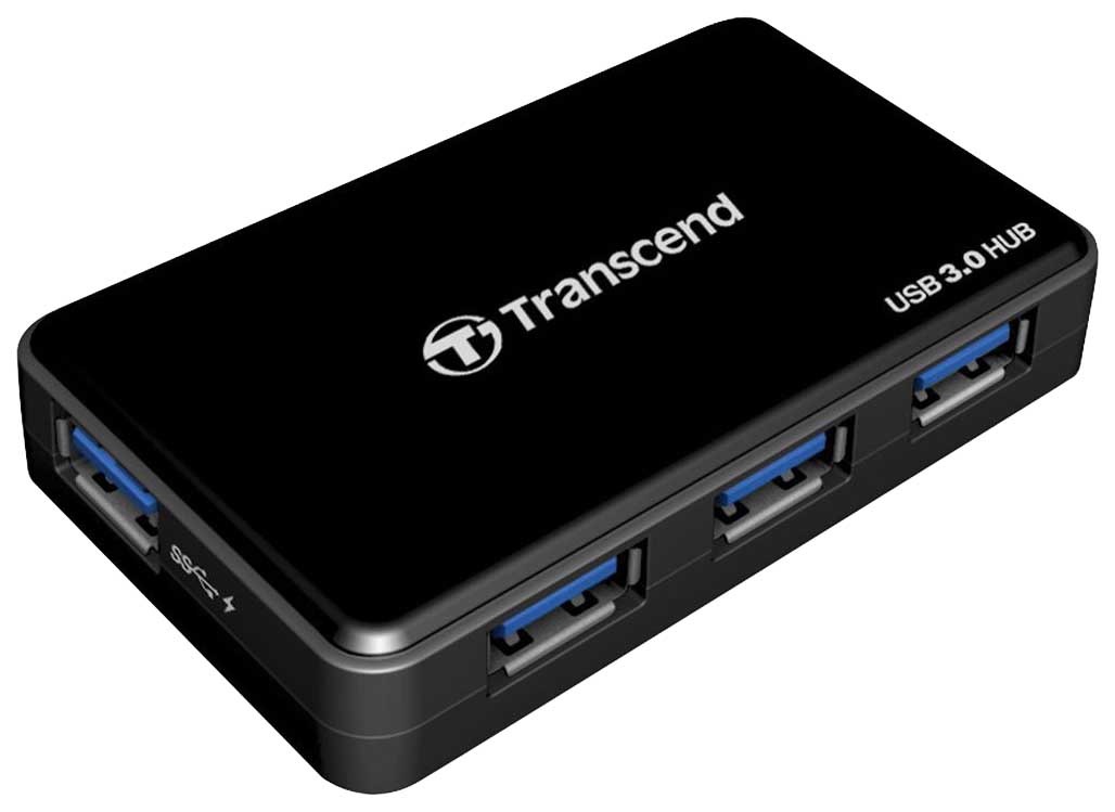 фото Разветвитель для компьютера transcend ts-hub3k usb 3.0 4 порта черный