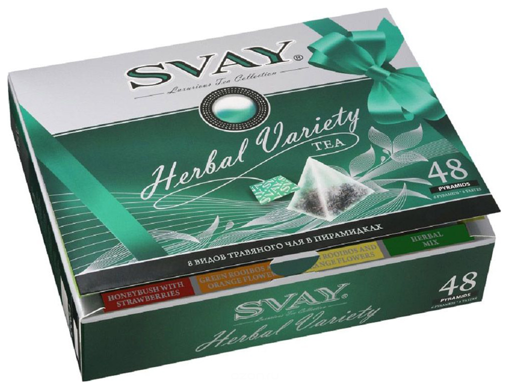 фото Подарочный набор svay herbal variety 8 видов травянного чая 48 пакетиков