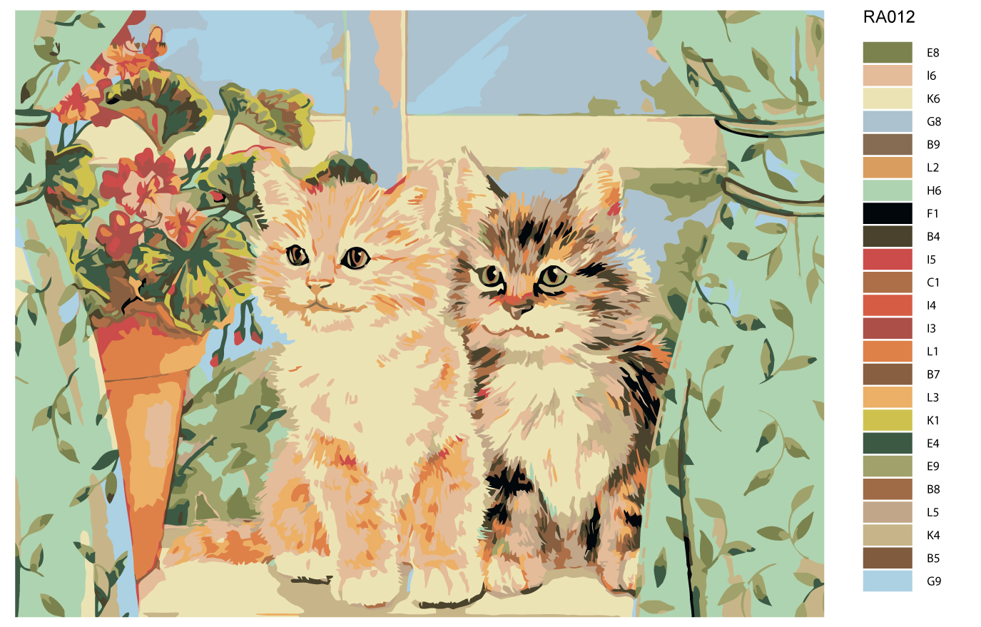 

Картина по номерам, 30 x 40, RA012, RA012