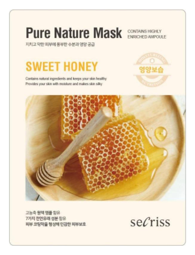 фото Маска для лица тканевая secriss pure nature mask pack-sweet honey 25мл anskin