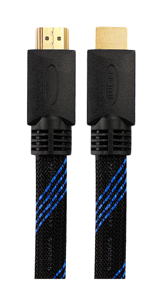 фото Кабель mobiledata hdmi - hdmi 1м blue/black (hdmi-hdr-fn-1.0)