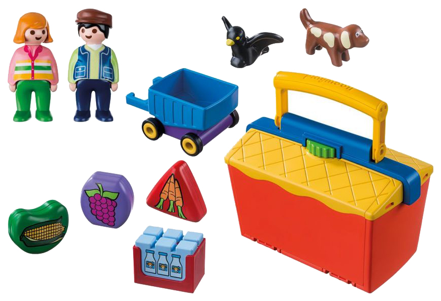 фото Игровой набор playmobil 1,2,3,на рынке из серии возьми с собой