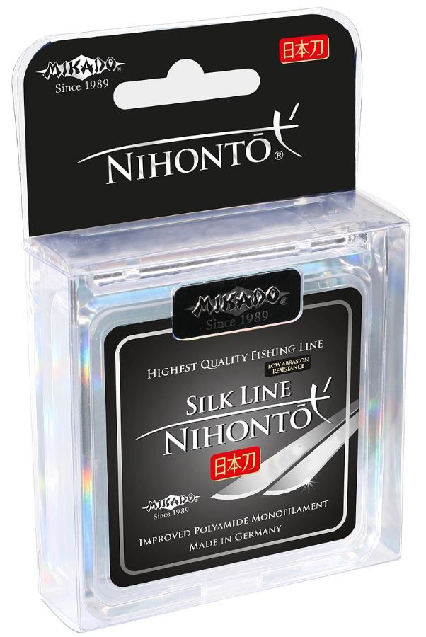 Леска монофильная Mikado Nihonto Silk Line 0,24 мм, 150 м, 7,4 кг, grey