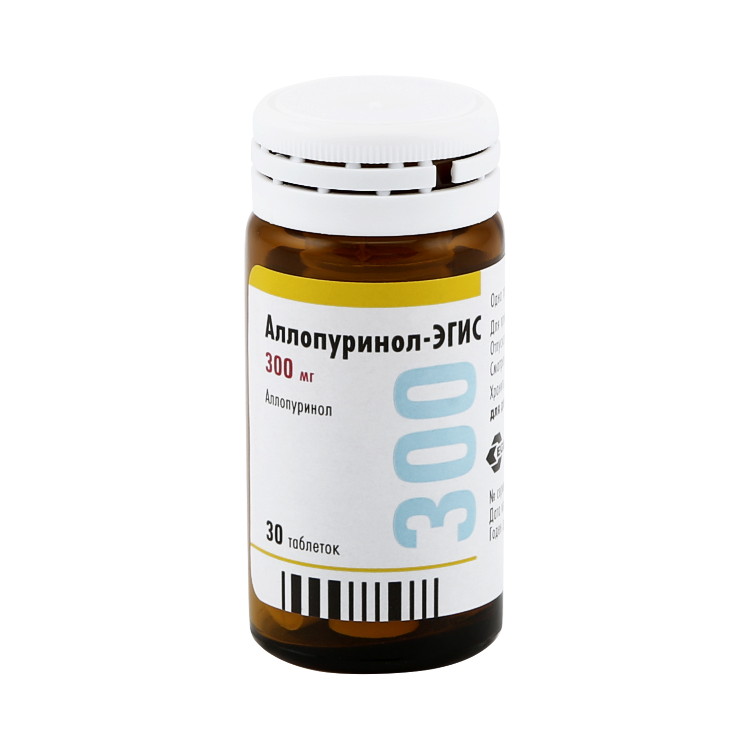 фото Аллопуринол-эгис таблетки 300 мг 30 шт. egis pharmaceuticals