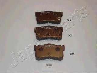

Колодки дисковые задние с abs Japanparts PP598AF