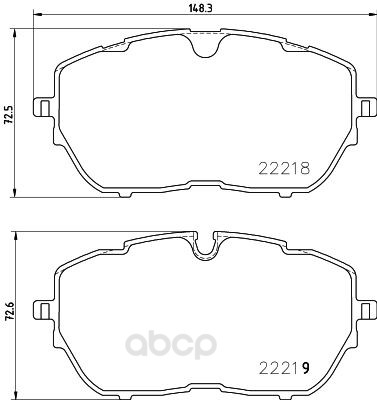 

Тормозные колодки дисковые brembo P61128