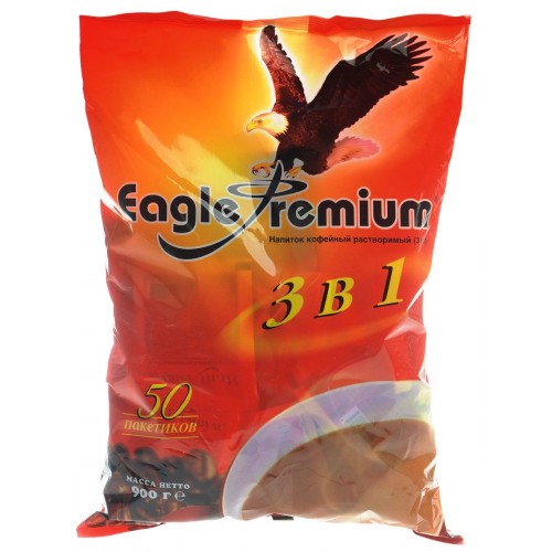 

Кофейный напиток Eagle premium растворимый 3в1 18 г 50 штук