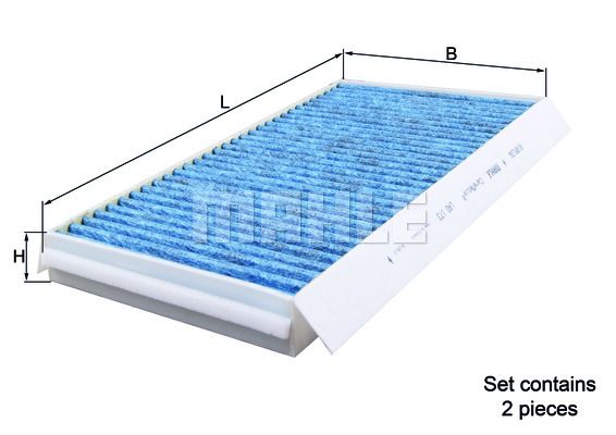 фото Фильтр воздушный салона knecht lao 173/s mahle/knecht