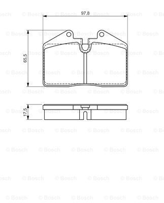 

Комплект тормозных дисковых колодок BOSCH 0 986 494 267
