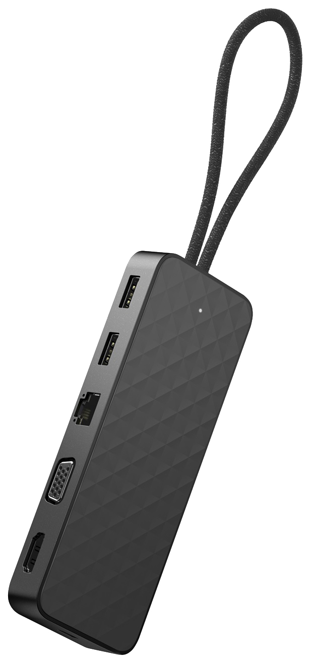 Адаптер HP USB Type-C-HDMIVGA2xUSB ARJ45 M-F Black 2SR85AA 9999₽