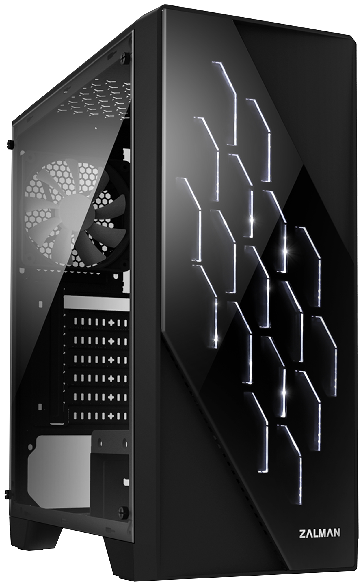 Корпус компьютерный Zalman S1 Transparent/Black