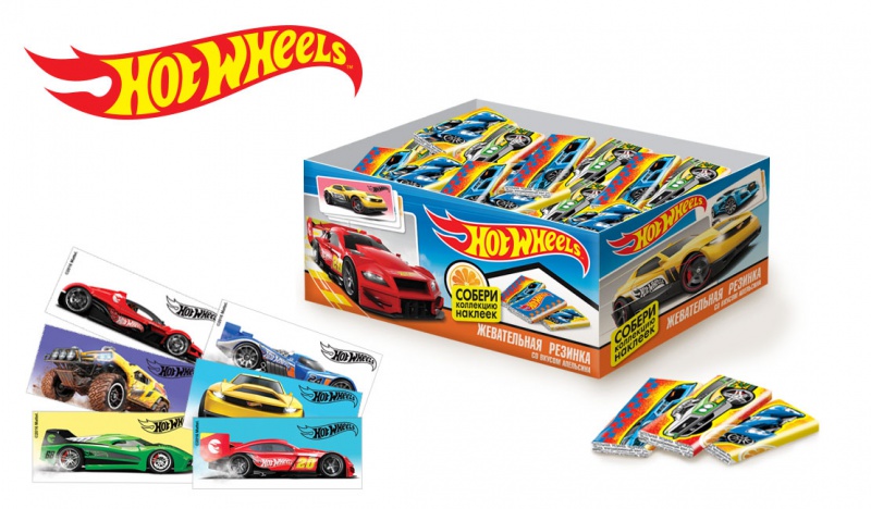 фото Жевательная резинка hot wheels