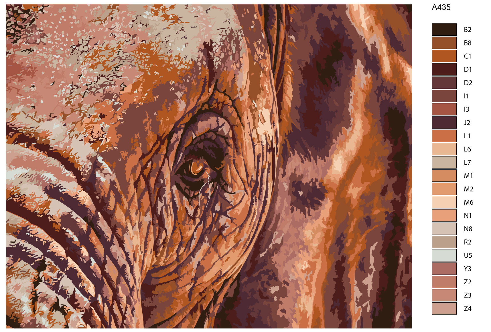 

Картина по номерам, 40 x 50, A435, A435