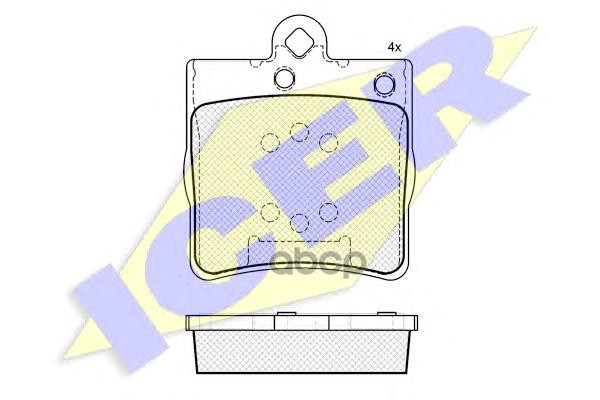 фото Комплект тормозных колодок icer 181311