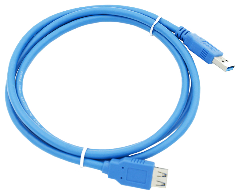 Кабель Behpex USB A-USB A, M-F 1,5м Blue