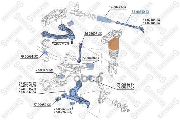 

Рулевая тяга Stellox 5500340SX