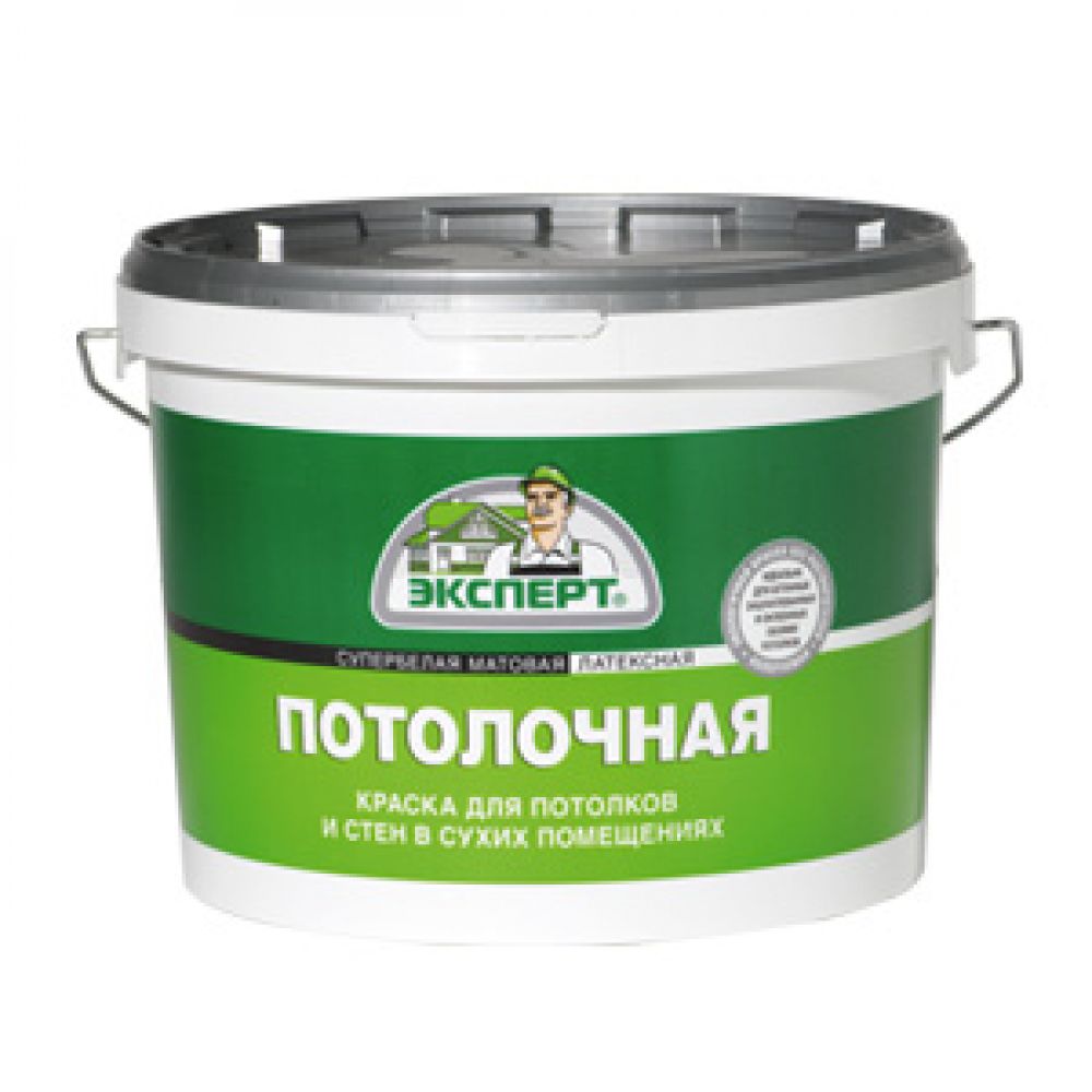 фото Краска эксперт потолочная -30с, база a, 14 кг