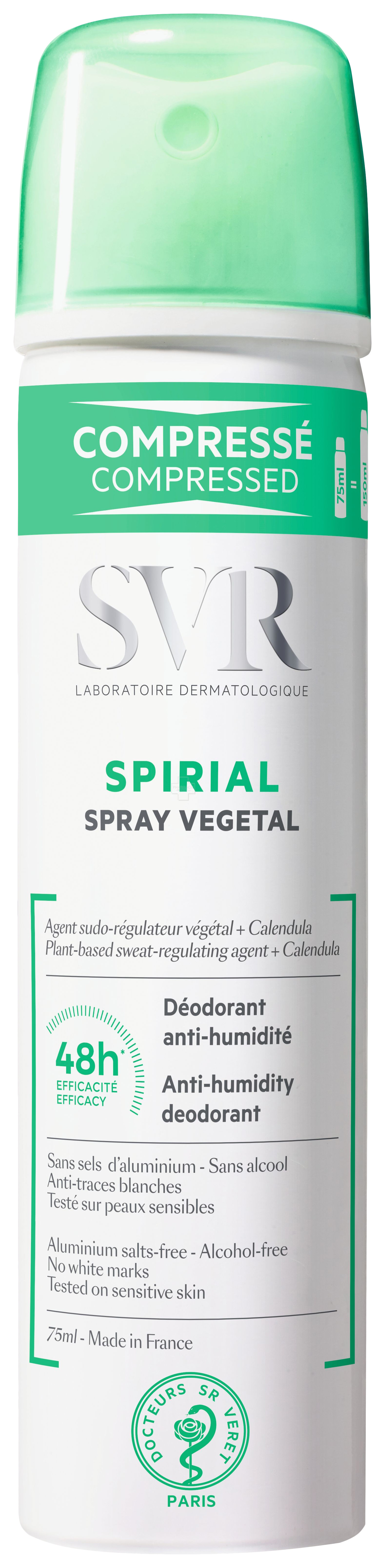 Дезодорант SVR SPIRIAL SPRAY VEGETAL svr spirial растительный спрей дезодорант 75 мл