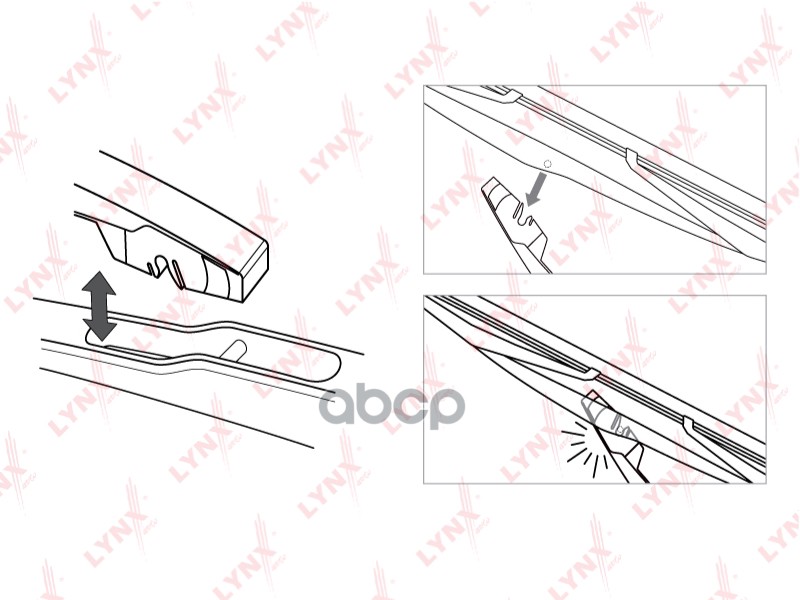 Щетка стеклоочистителя LYNXauto lr30c