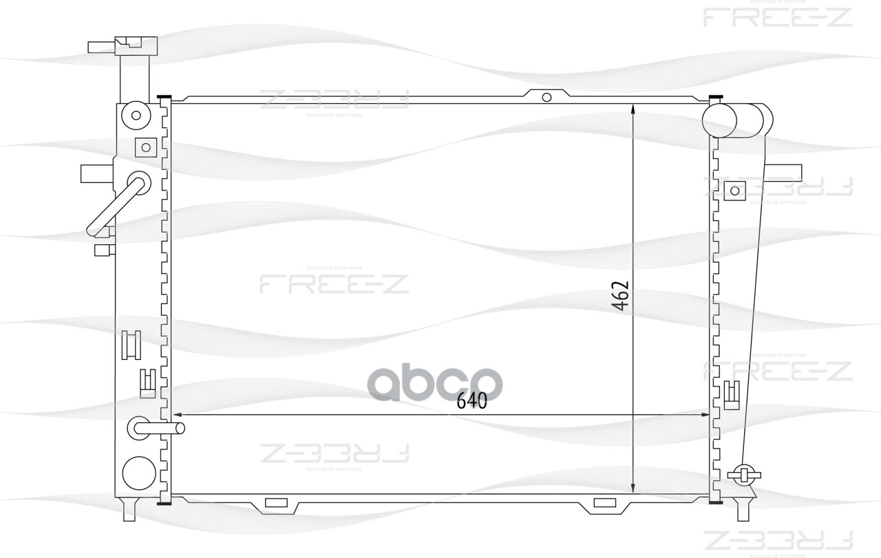 фото Радиатор охлаждения free-z kk0233