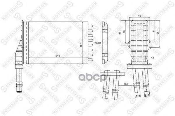 фото Радиатор печки stellox 1035026sx