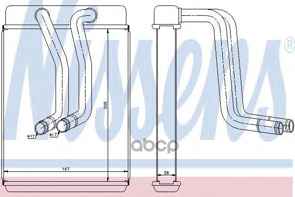 

Радиатор отопителя Nissens 77634