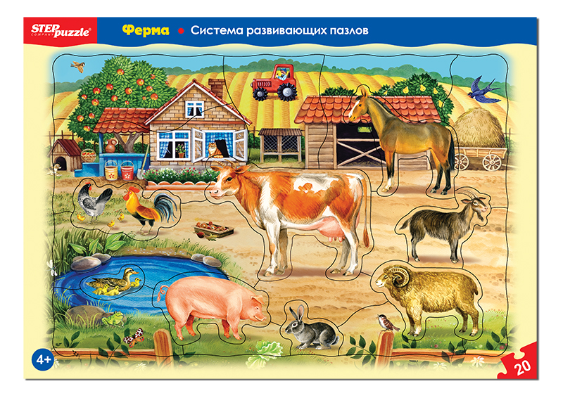 

Пазл Step Puzzle 20 деталей