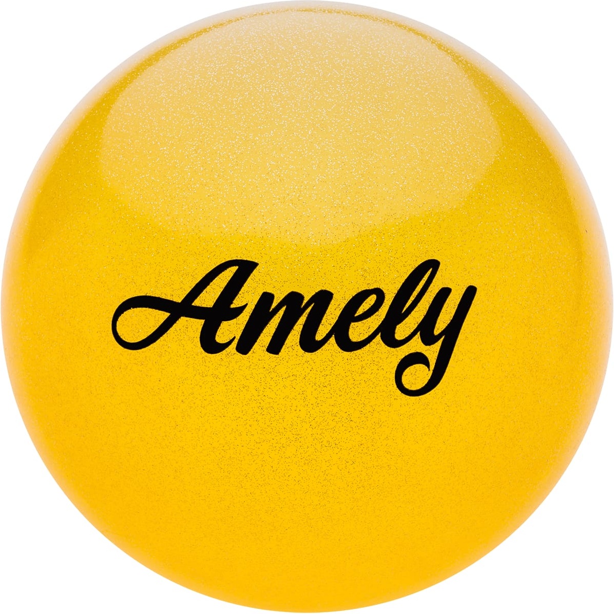 фото Мяч гимнастический amely agb-102, желтый, 19 см