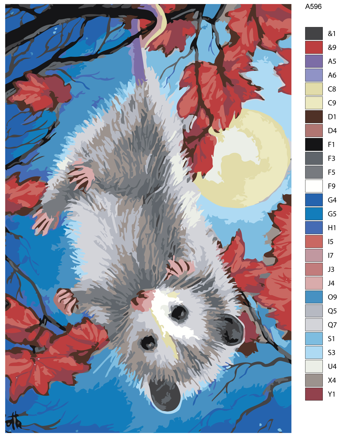 

Картина по номерам, 40 x 60, A596, A596