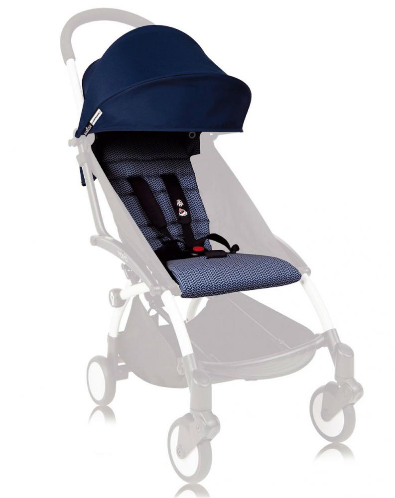 

Комплект в коляску Babyzen капюшон и сиденье 6+ air france blue для yoyo+